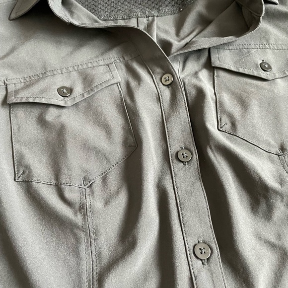 ExOfficio Long Sleeve Lightscape Black Button Up Shirt, size xs, 4-6 - Picture 4 of 10